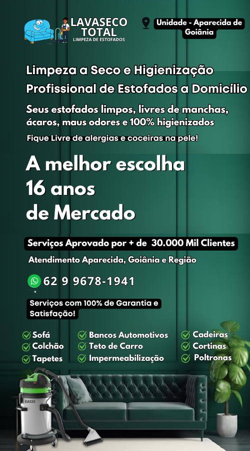 limpeza de sofa Goiania